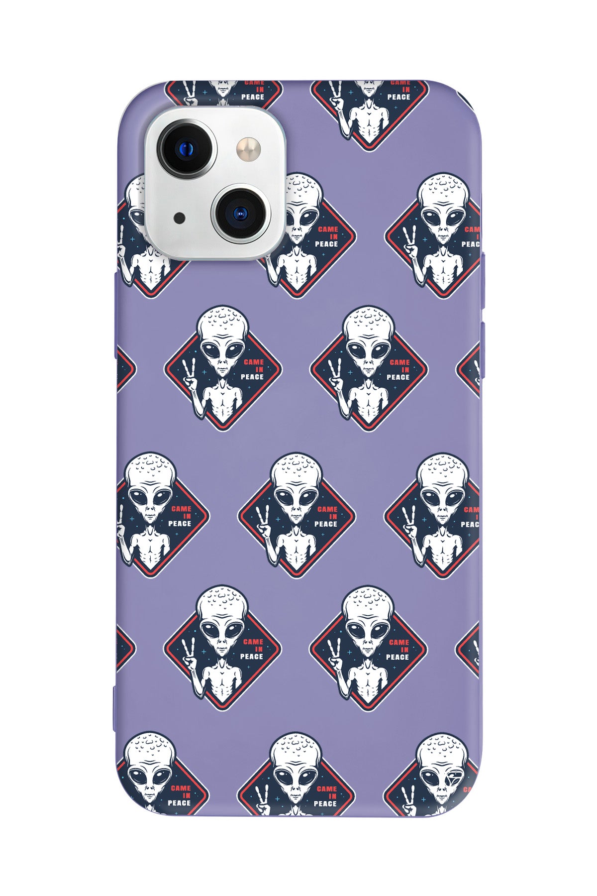 Aliens Lansman Model İçi Kadife Silikon Telefon Kılıfı