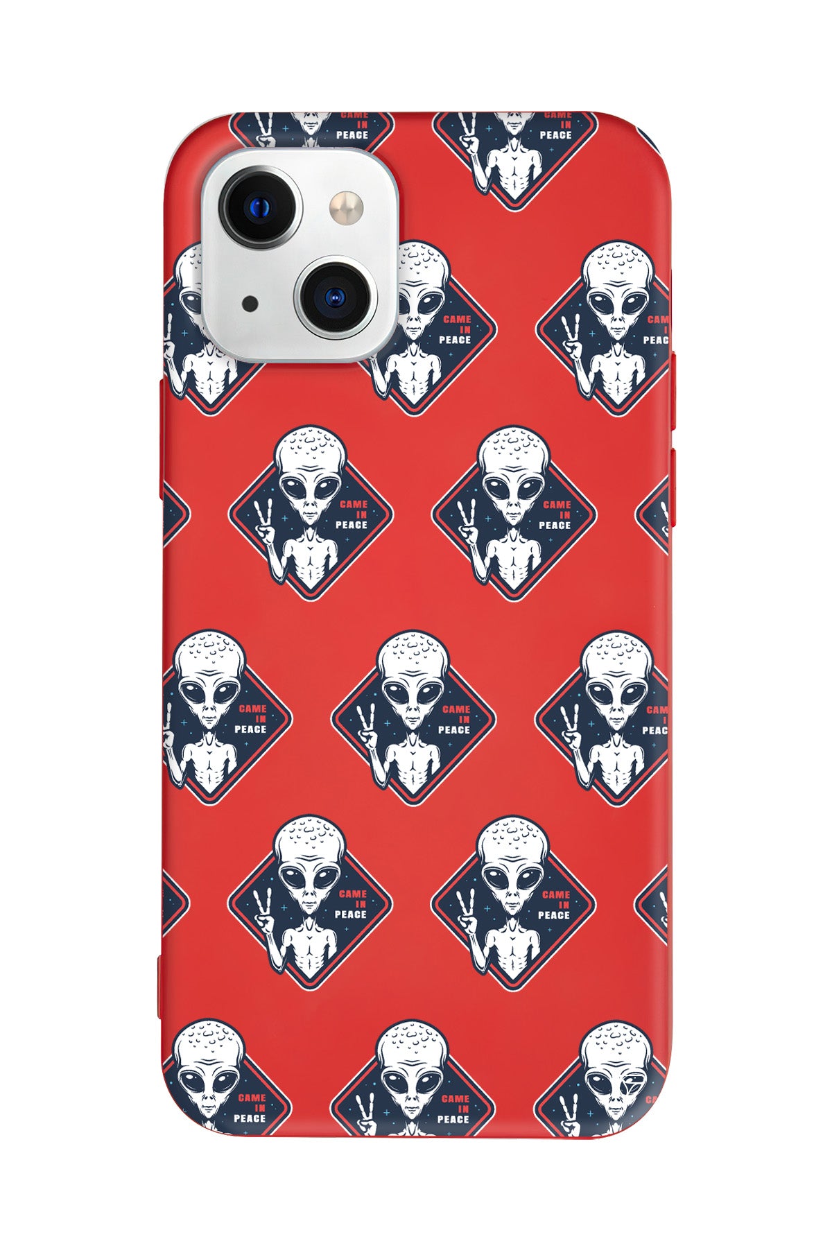 Aliens Lansman Model İçi Kadife Silikon Telefon Kılıfı – Plus Serisine Özel