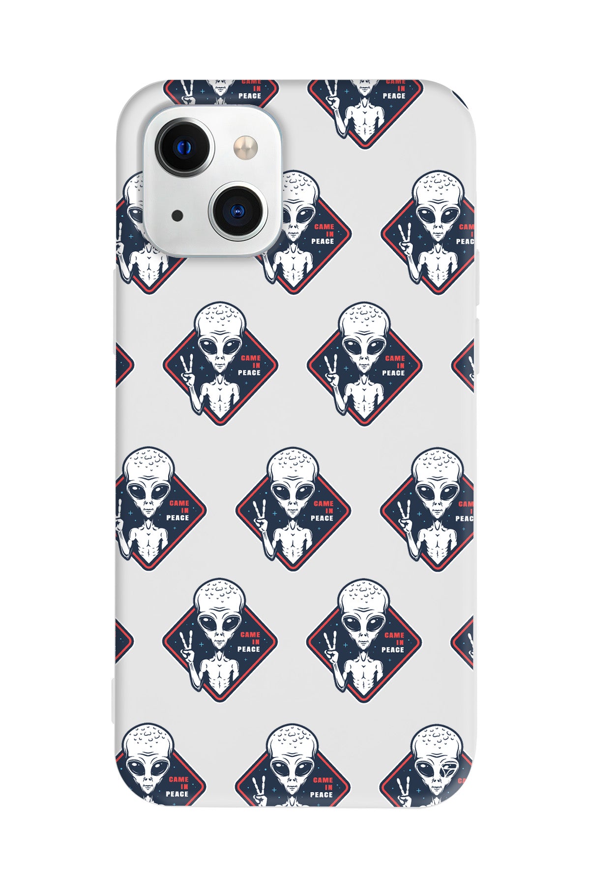 Aliens Lansman Model İçi Kadife Silikon Telefon Kılıfı