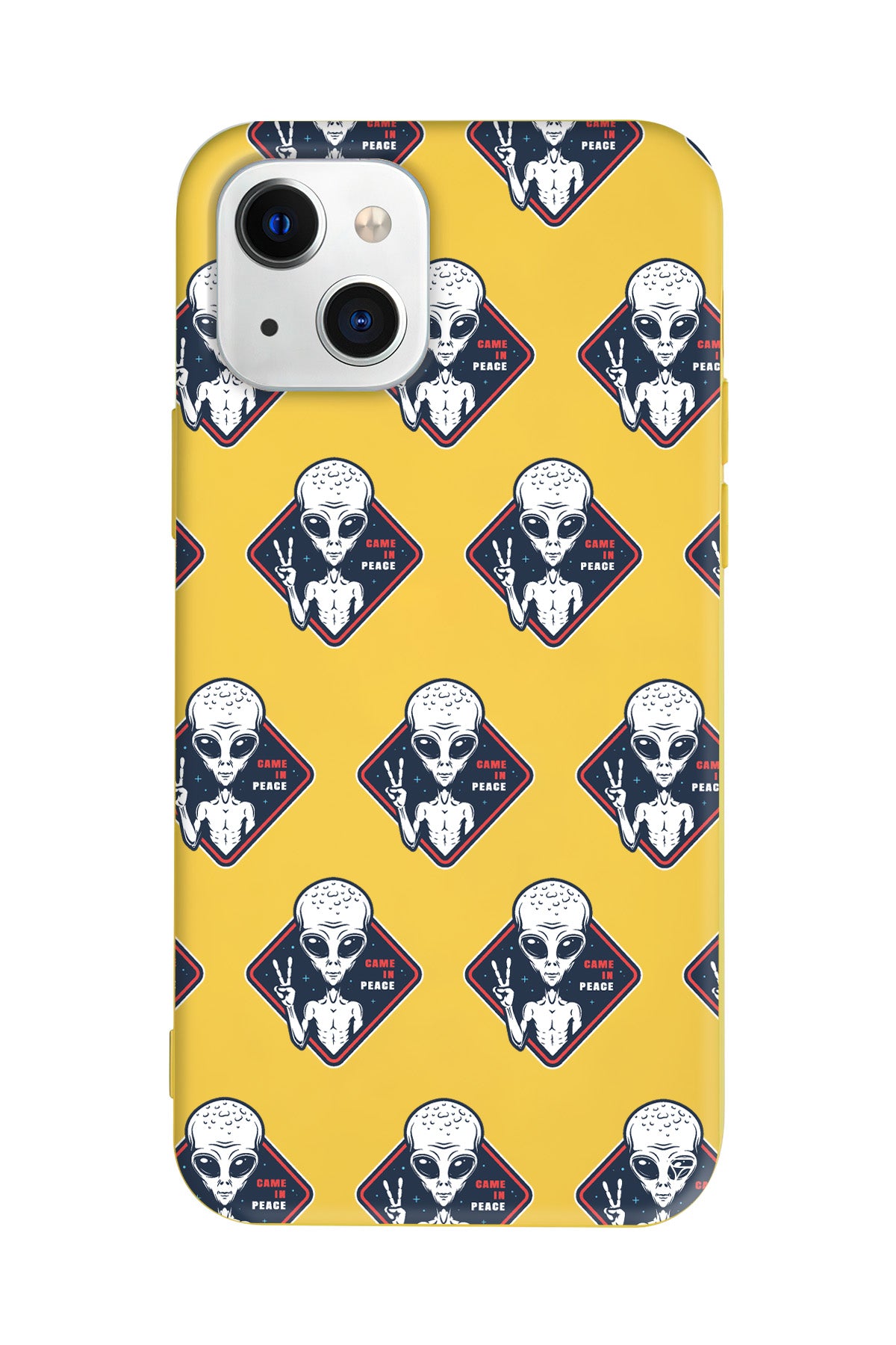 Aliens Lansman Model İçi Kadife Silikon Telefon Kılıfı