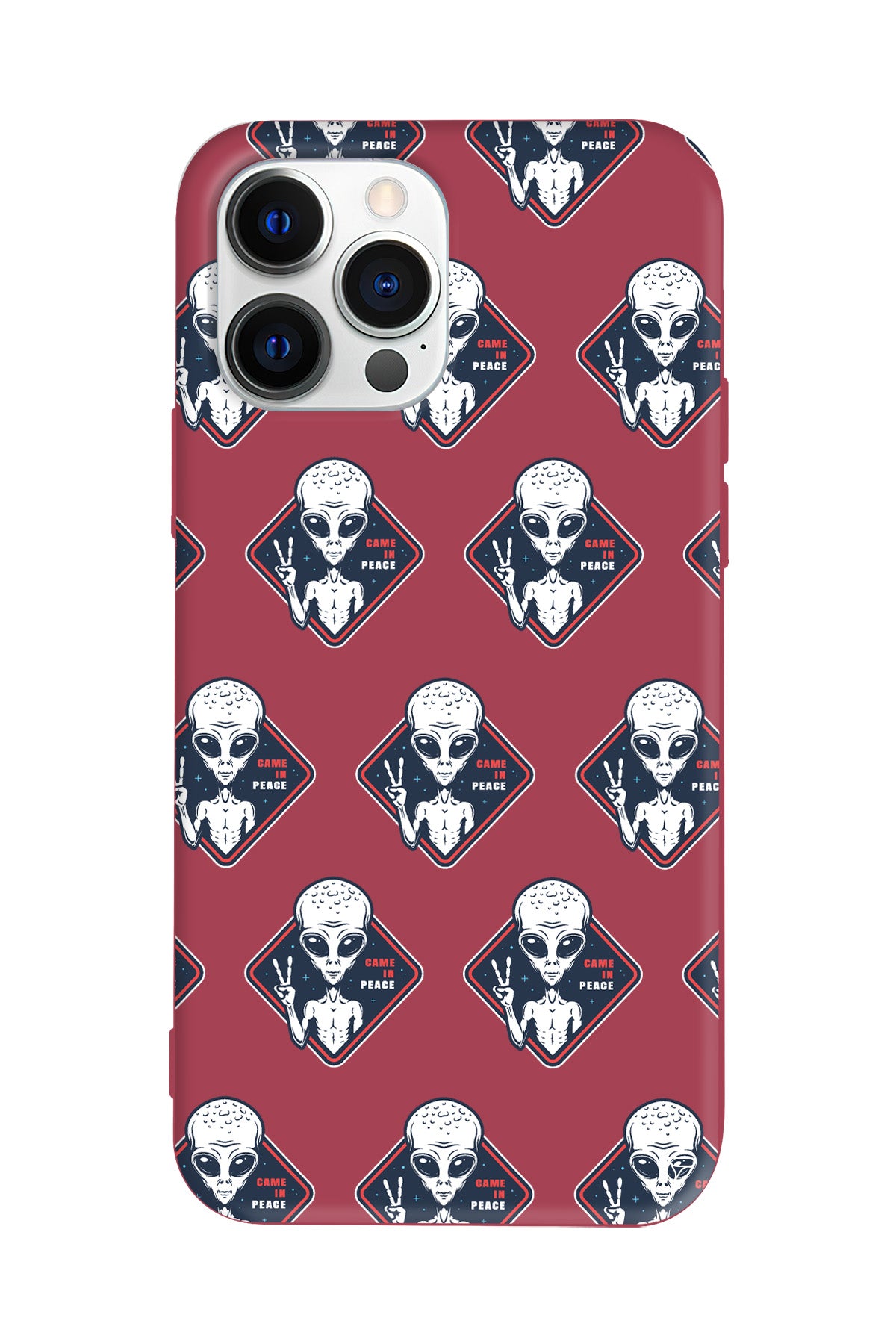 Aliens Lansman Model İçi Kadife Silikon Telefon Kılıfı