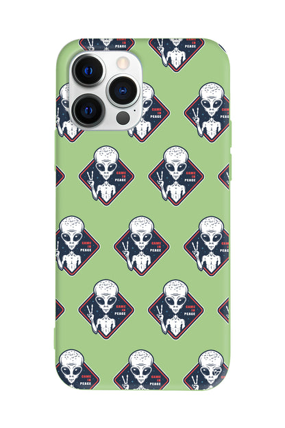 Aliens Lansman Model İçi Kadife Silikon Telefon Kılıfı