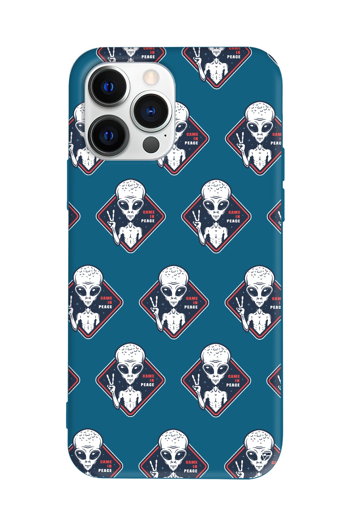 Aliens Lansman Model İçi Kadife Silikon Telefon Kılıfı