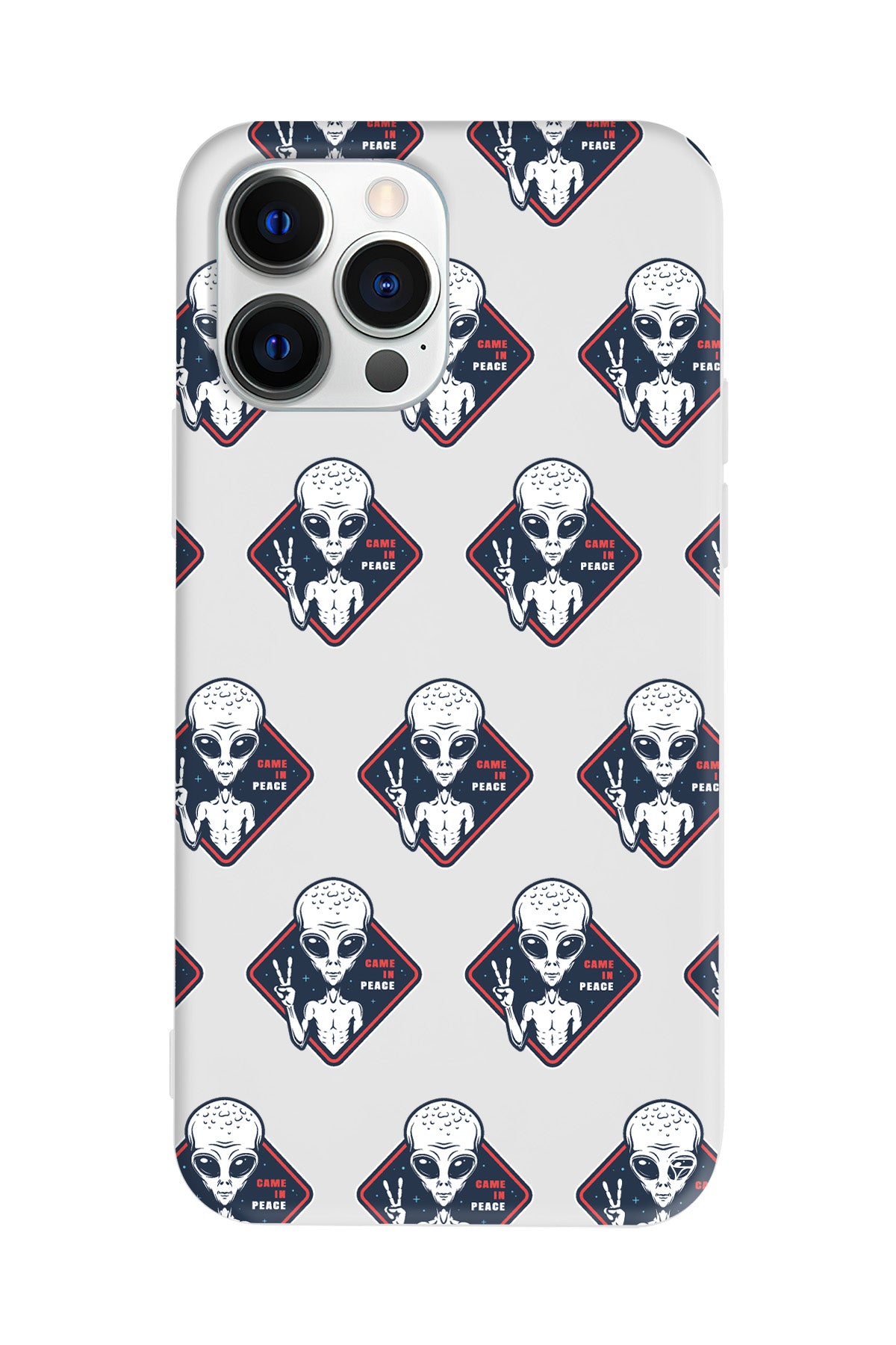 Aliens Lansman Model İçi Kadife Silikon Telefon Kılıfı