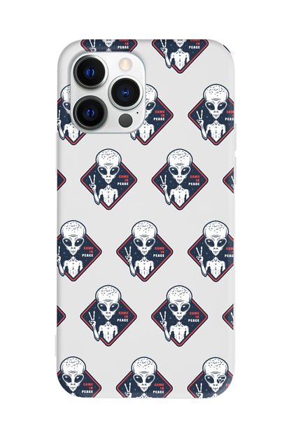 Aliens Lansman Model İçi Kadife Silikon Telefon Kılıfı