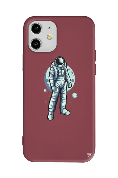 Astronot Lansman Model İçi Kadife Silikon Telefon Kılıfı
