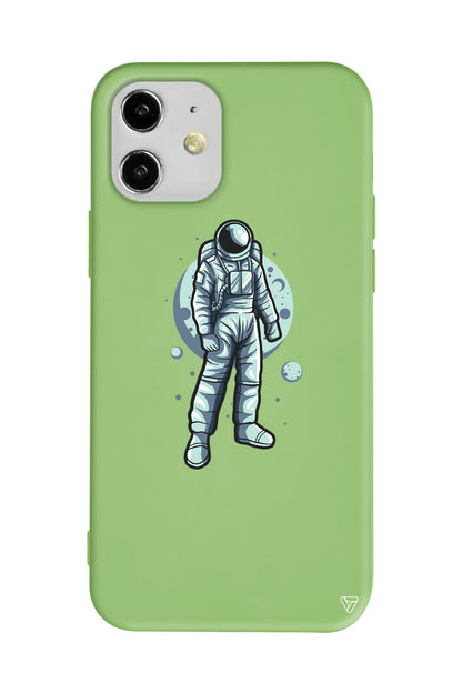 Astronot Lansman Model İçi Kadife Silikon Telefon Kılıfı