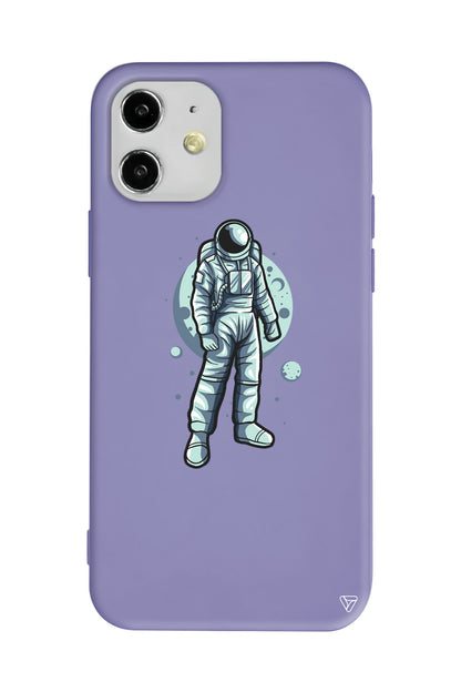 Astronot Lansman Model İçi Kadife Silikon Telefon Kılıfı