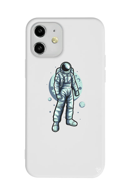 Astronot Lansman Model İçi Kadife Silikon Telefon Kılıfı