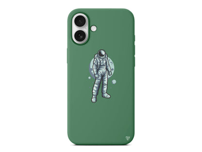 Astronot Lansman Model İçi Kadife Silikon Telefon Kılıfı