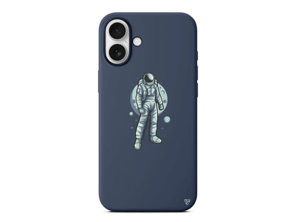 Astronot Lansman Model İçi Kadife Silikon Telefon Kılıfı – Plus Serisine Özel