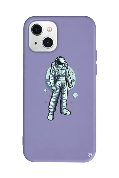 Astronot Lansman Model İçi Kadife Silikon Telefon Kılıfı