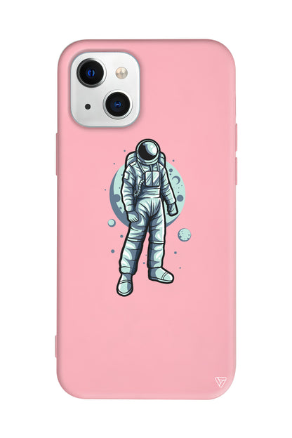 Astronot Lansman Model İçi Kadife Silikon Telefon Kılıfı – Plus Serisine Özel