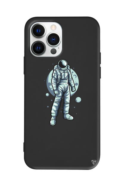Astronot Lansman Model İçi Kadife Silikon Telefon Kılıfı