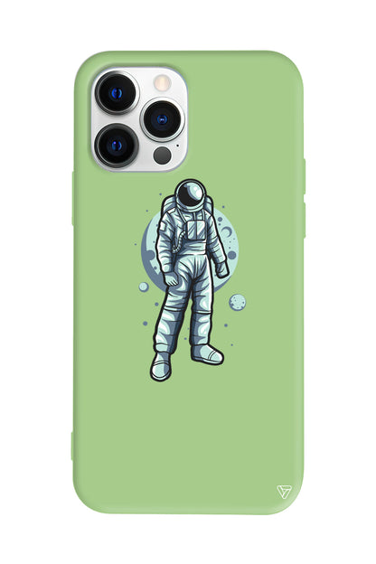 Astronot Lansman Model İçi Kadife Silikon Telefon Kılıfı