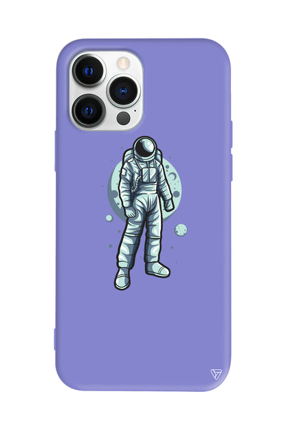 Astronot Lansman Model İçi Kadife Silikon Telefon Kılıfı