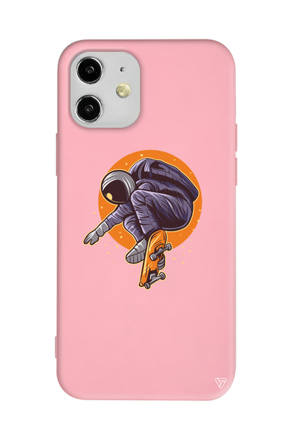 Astronot 2 Lansman Model İçi Kadife Silikon Telefon Kılıfı