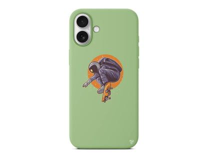 Astronot 2 Lansman Model İçi Kadife Silikon Telefon Kılıfı