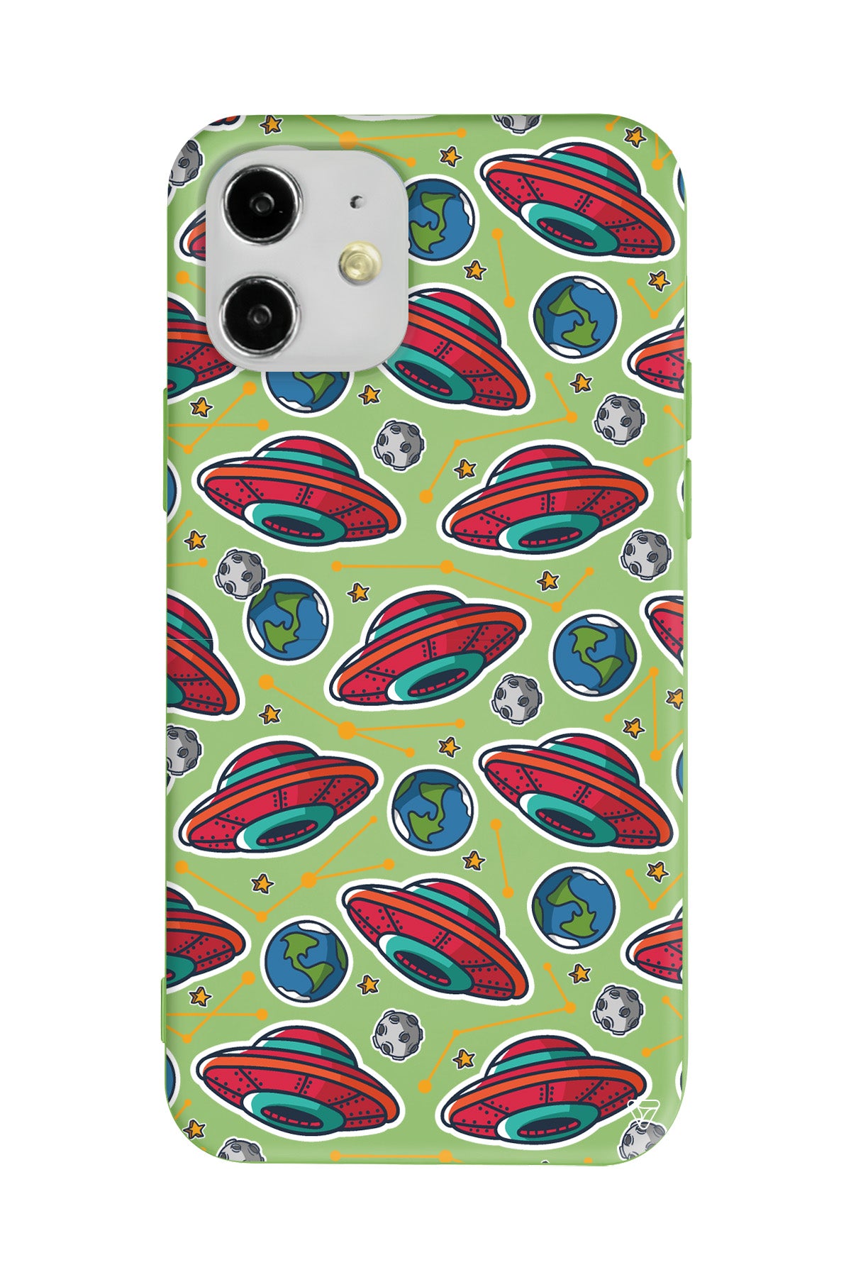 Space Ship Lansman Model İçi Kadife Silikon Telefon Kılıfı