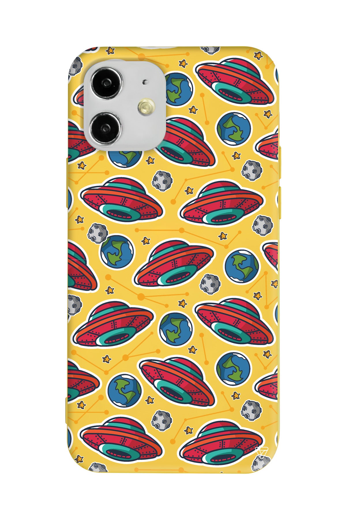 Space Ship Lansman Model İçi Kadife Silikon Telefon Kılıfı