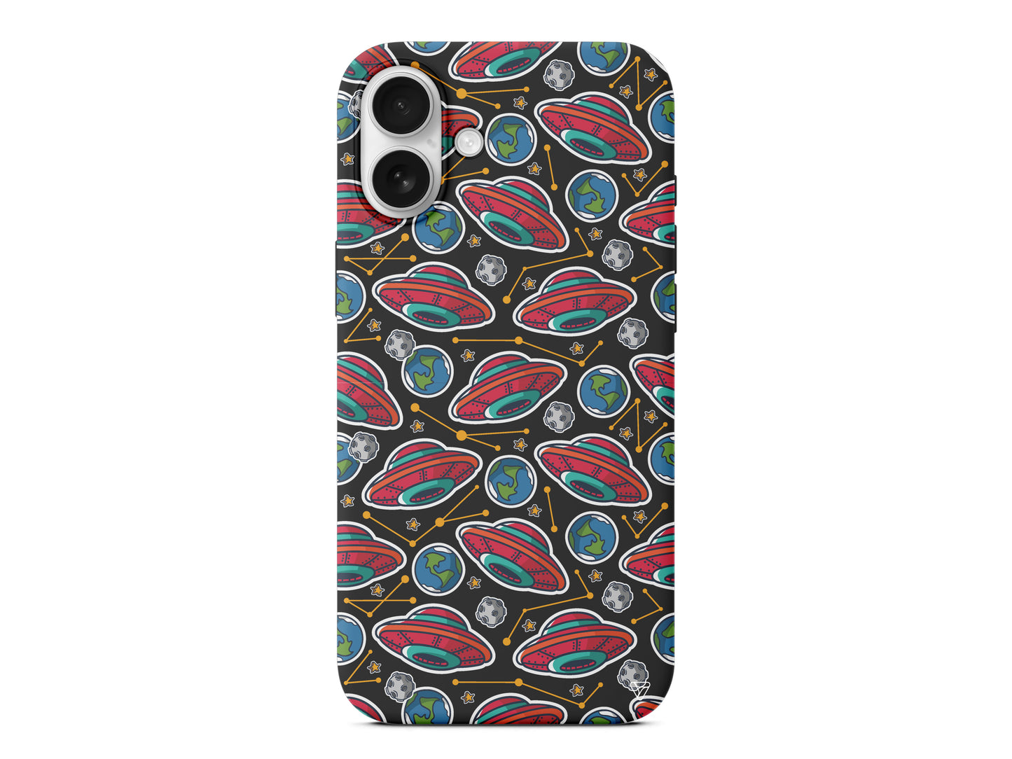 Space Ship Lansman Model İçi Kadife Silikon Telefon Kılıfı – Plus Serisine Özel