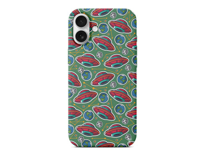 Space Ship Lansman Model İçi Kadife Silikon Telefon Kılıfı – Plus Serisine Özel