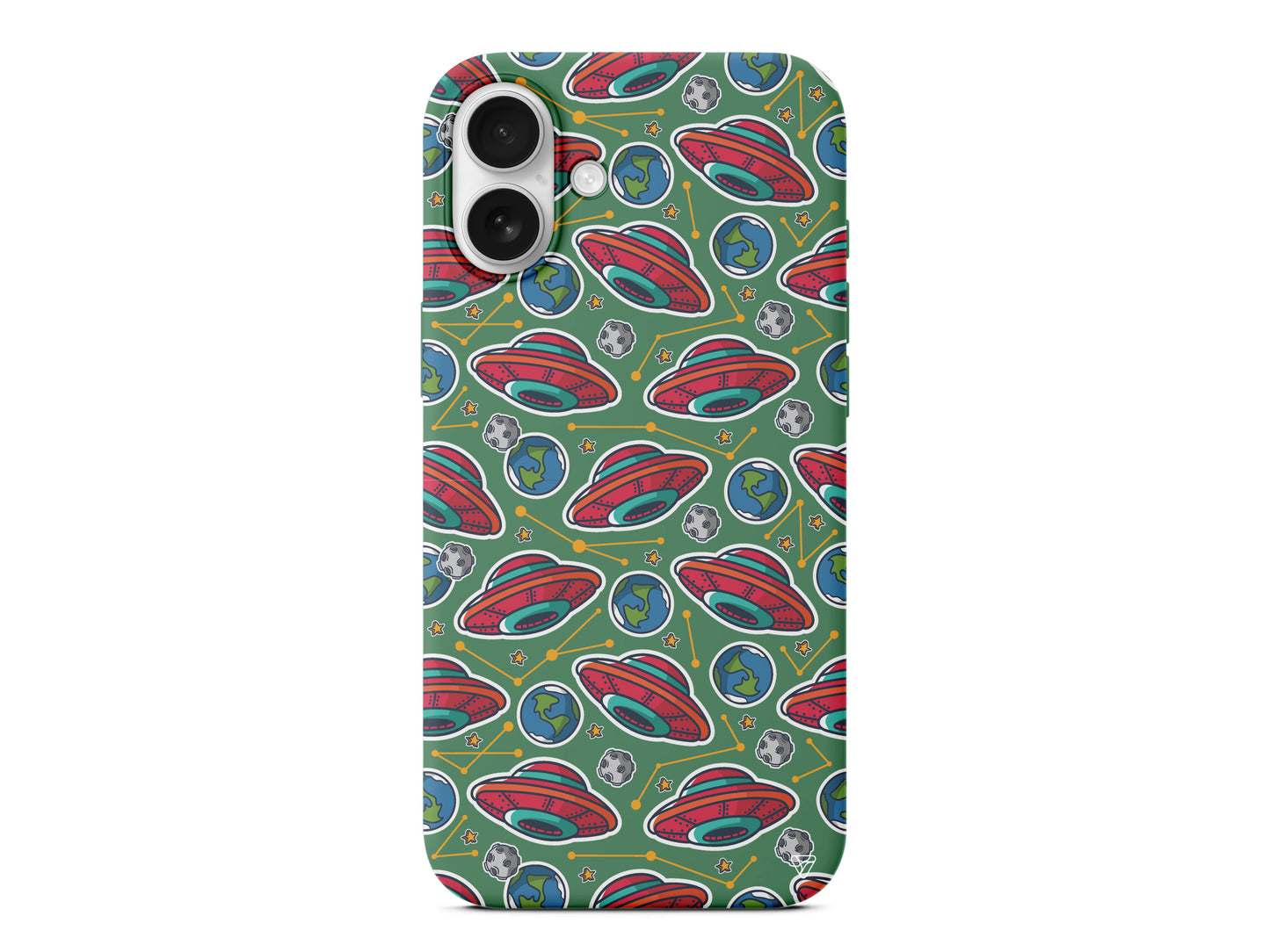 Space Ship Lansman Model İçi Kadife Silikon Telefon Kılıfı