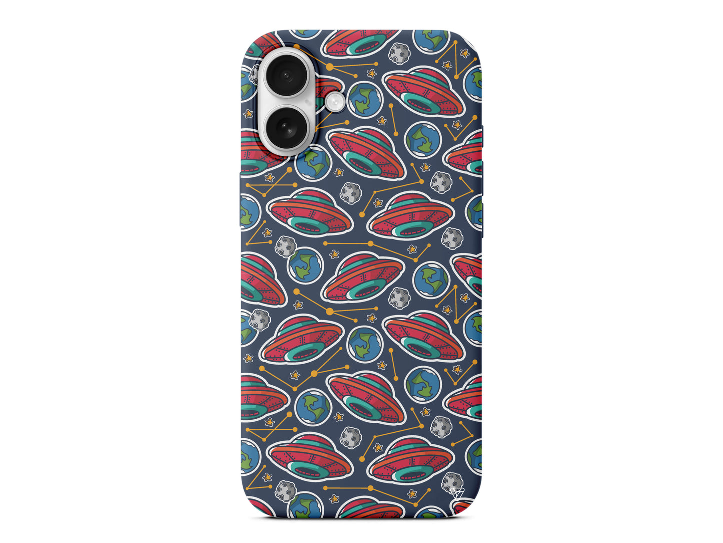 Space Ship Lansman Model İçi Kadife Silikon Telefon Kılıfı