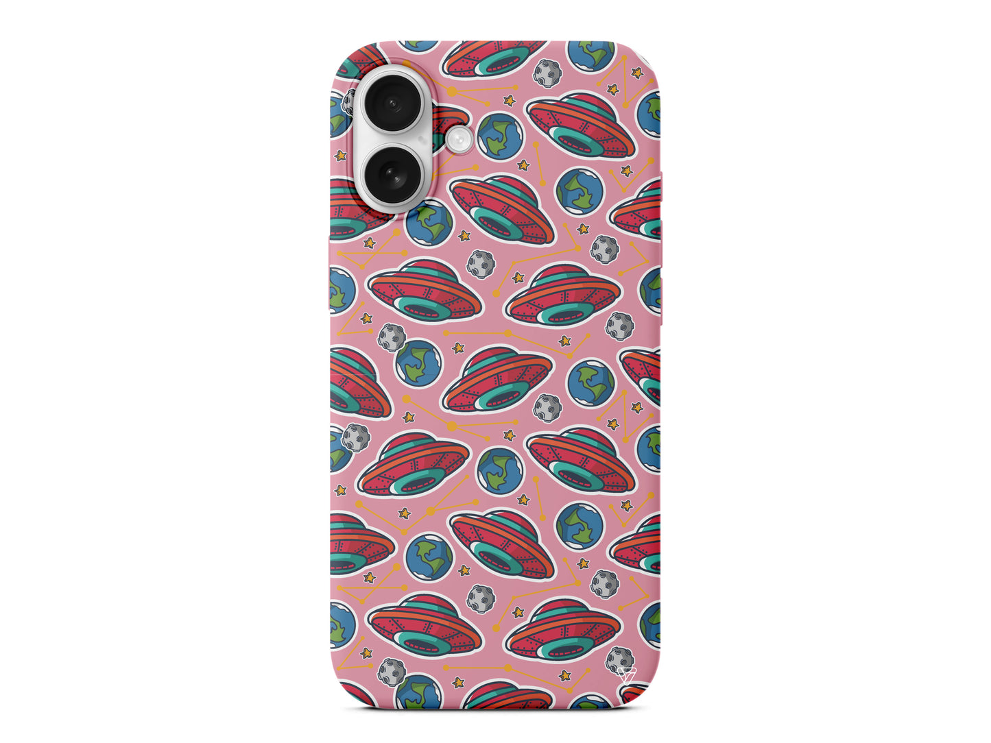 Space Ship Lansman Model İçi Kadife Silikon Telefon Kılıfı