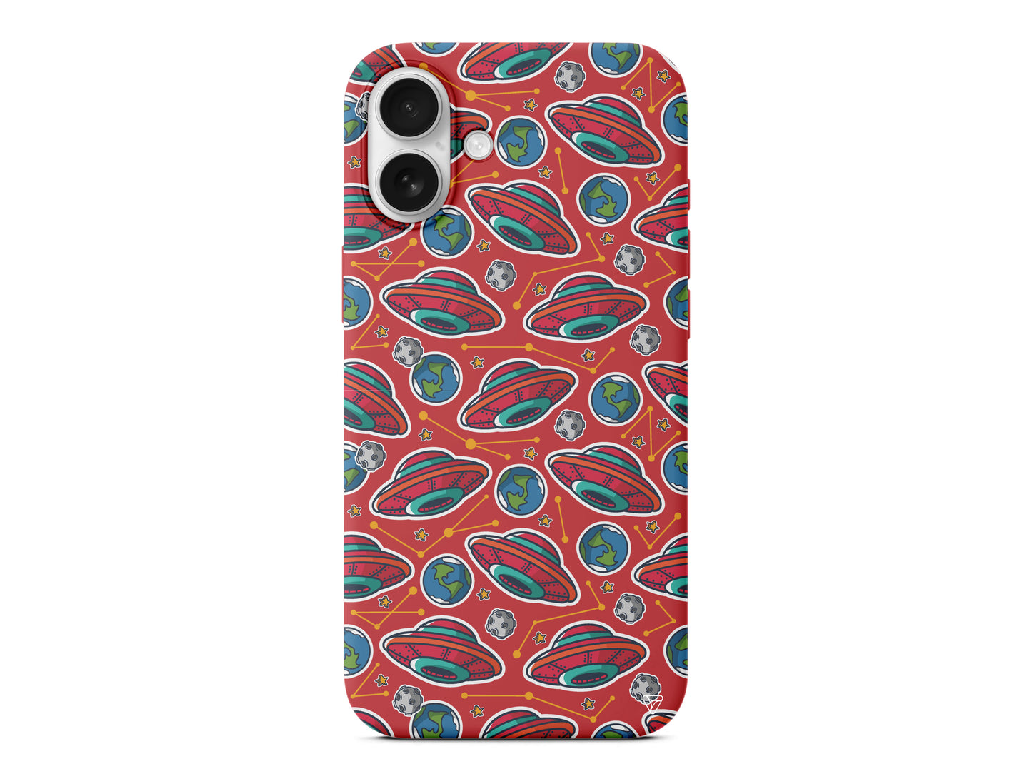 Space Ship Lansman Model İçi Kadife Silikon Telefon Kılıfı – Plus Serisine Özel