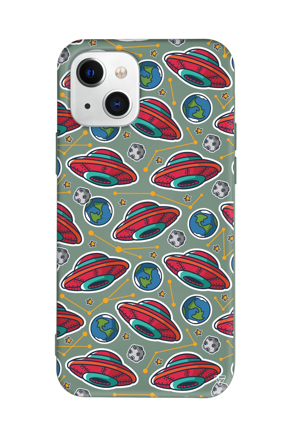 Space Ship Lansman Model İçi Kadife Silikon Telefon Kılıfı