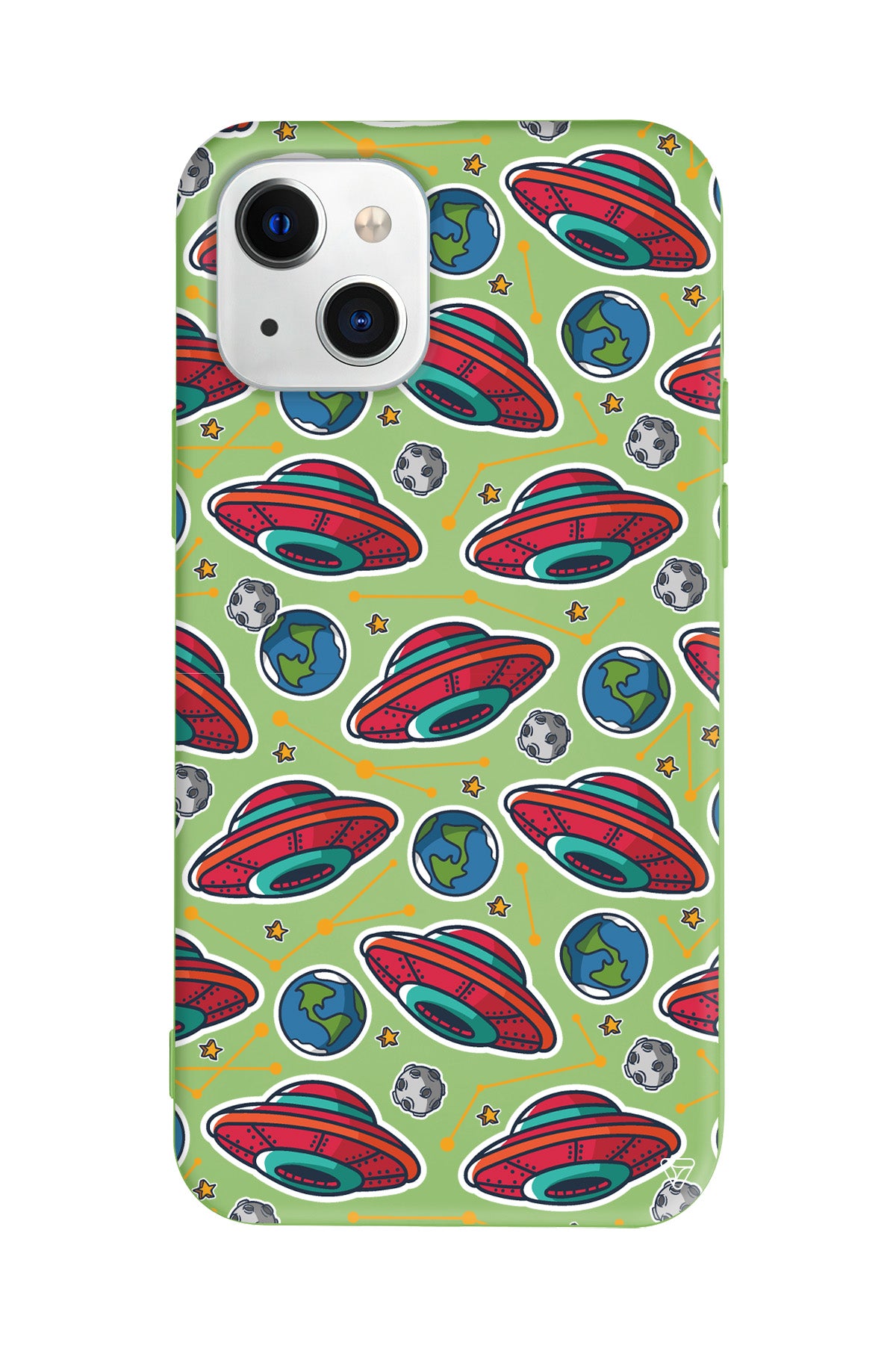 Space Ship Lansman Model İçi Kadife Silikon Telefon Kılıfı