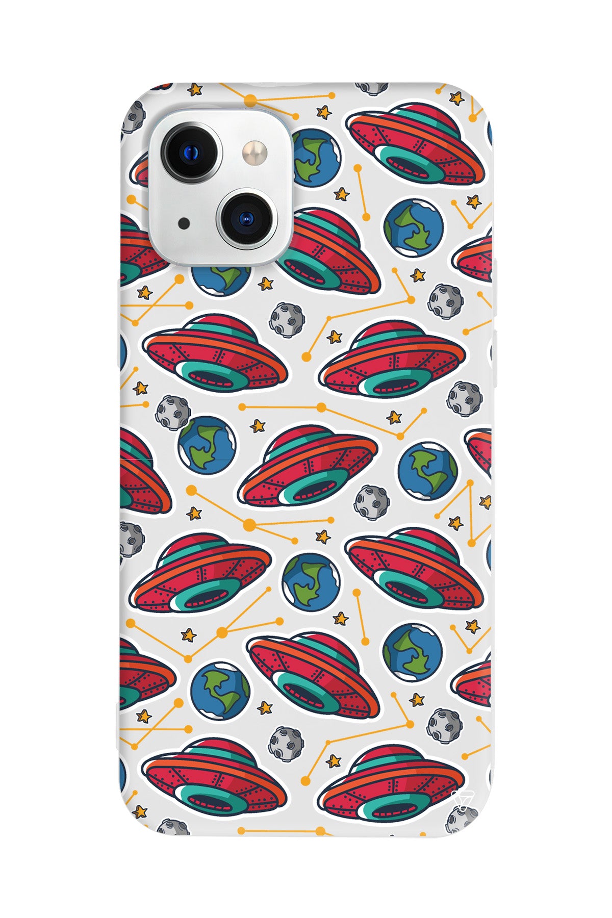 Space Ship Lansman Model İçi Kadife Silikon Telefon Kılıfı – Plus Serisine Özel