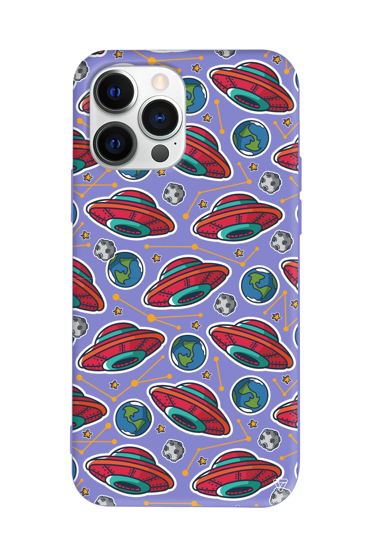 Space Ship Lansman Model İçi Kadife Silikon Telefon Kılıfı