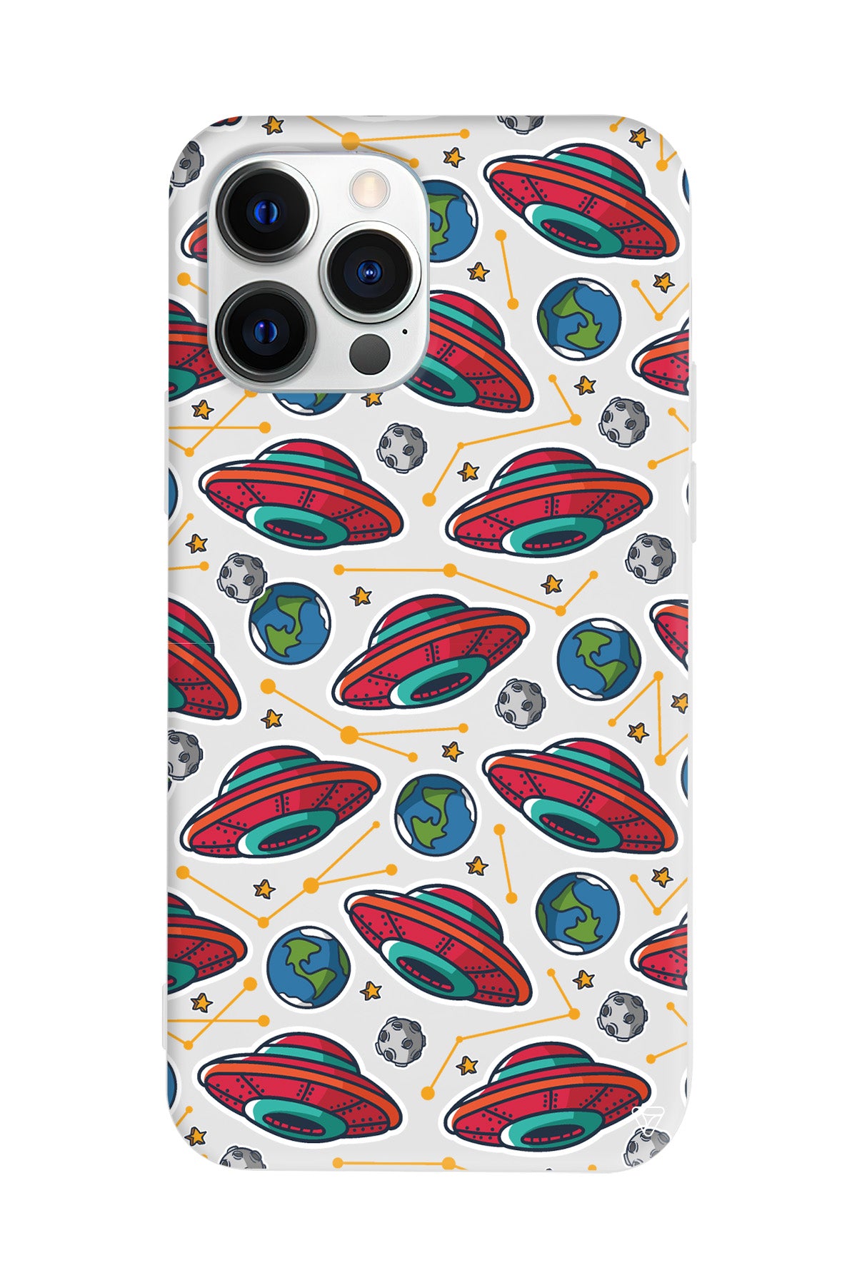 Space Ship Lansman Model İçi Kadife Silikon Telefon Kılıfı