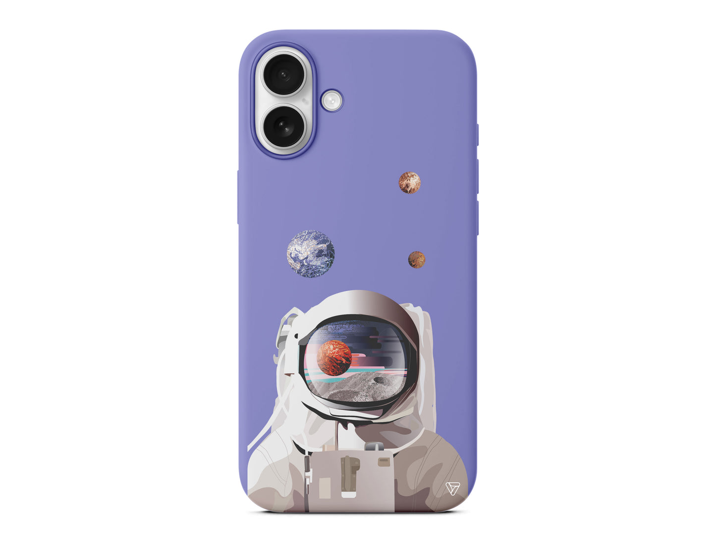 Astronotun Gözünden Lansman Model İçi Kadife Silikon Telefon Kılıfı