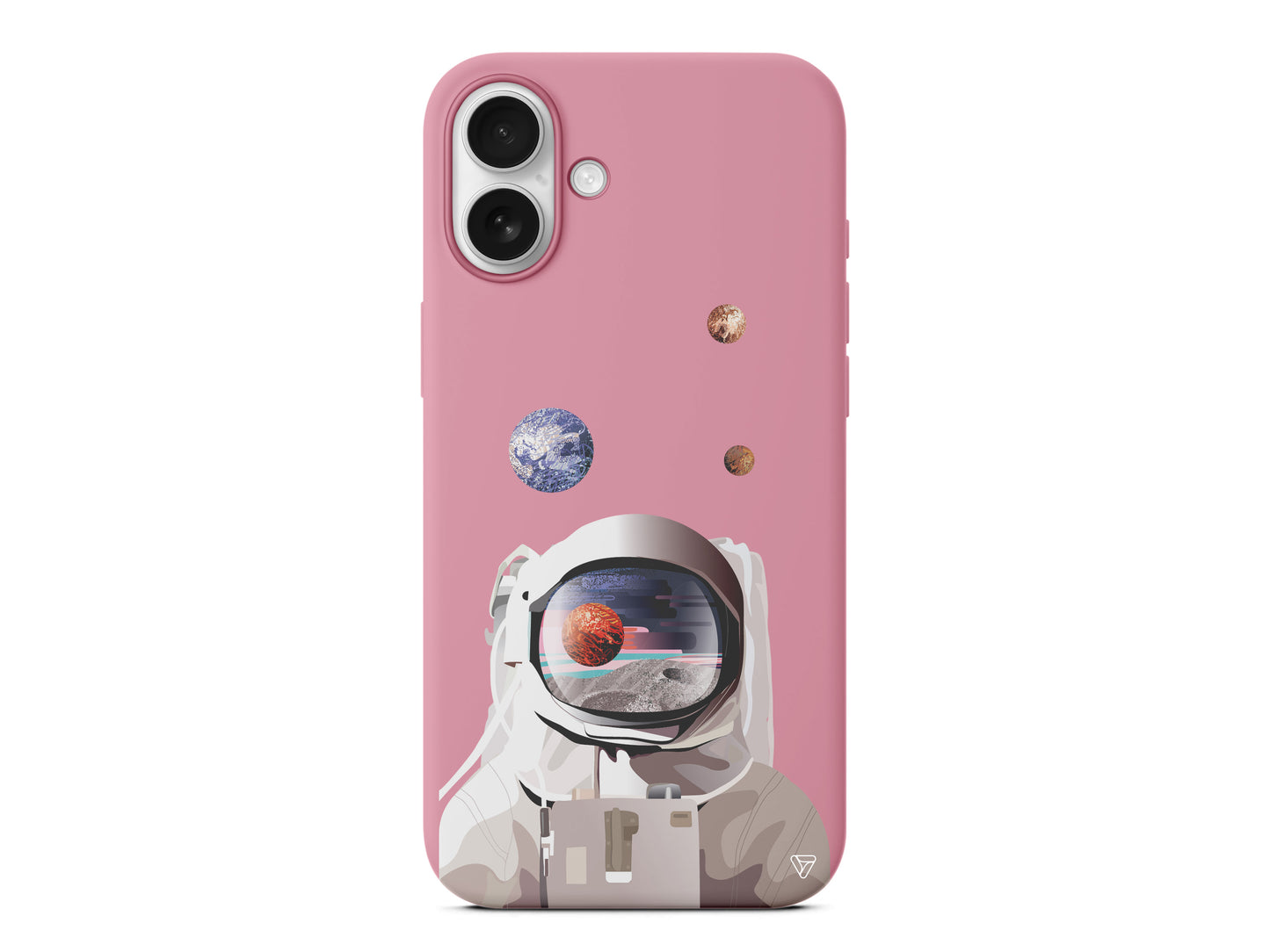 Astronotun Gözünden Lansman Model İçi Kadife Silikon Telefon Kılıfı