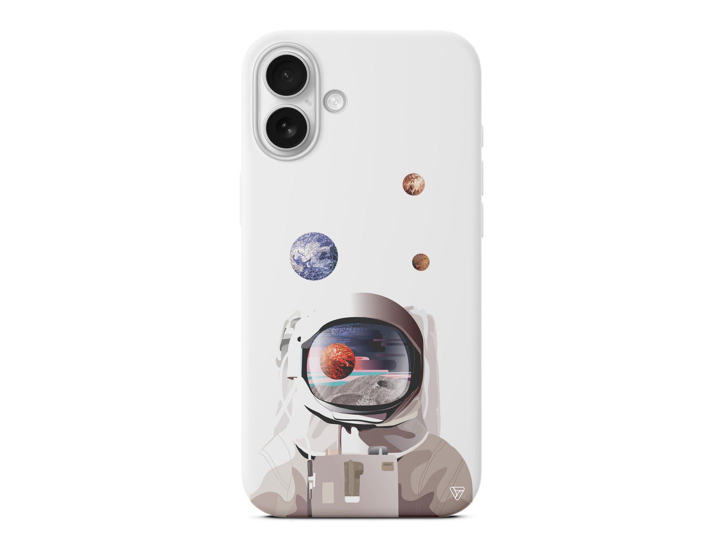 Astronotun Gözünden Lansman Model İçi Kadife Silikon Telefon Kılıfı