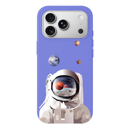 Astronotun Gözünden Lansman Model İçi Kadife Silikon Telefon Kılıfı