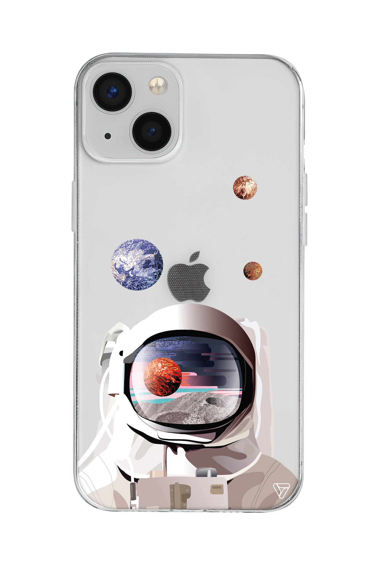 Astronotun Gözünden Lansman Model İçi Kadife Silikon Telefon Kılıfı – Plus Serisine Özel