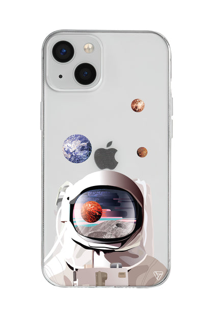 Astronotun Gözünden Lansman Model İçi Kadife Silikon Telefon Kılıfı