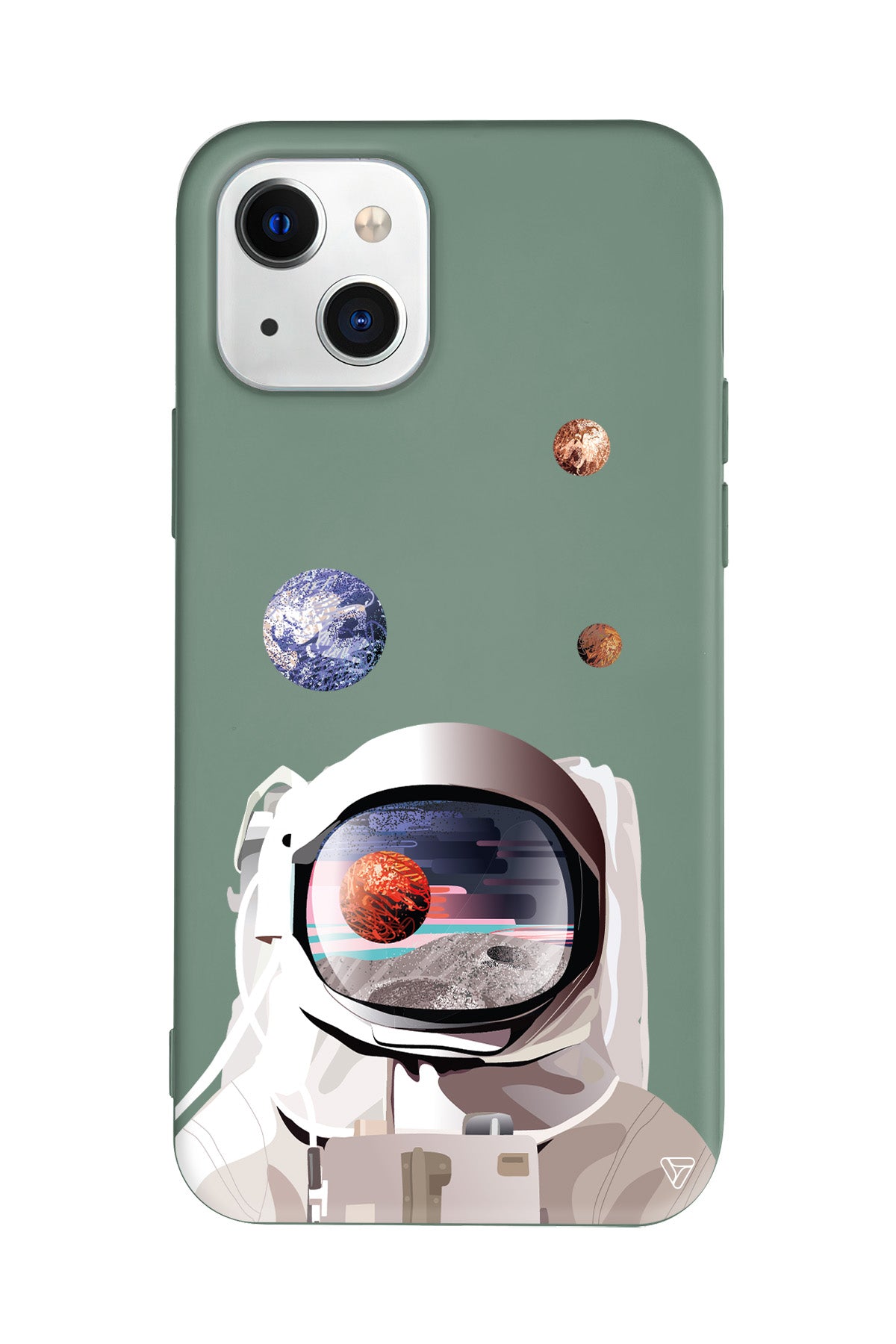 Astronotun Gözünden Lansman Model İçi Kadife Silikon Telefon Kılıfı – Plus Serisine Özel