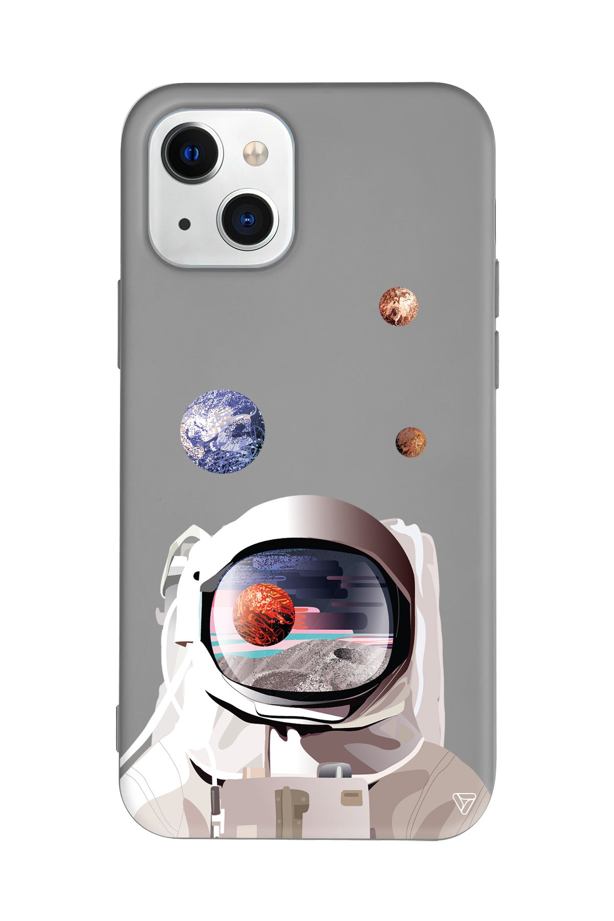 Astronotun Gözünden Lansman Model İçi Kadife Silikon Telefon Kılıfı – Plus Serisine Özel