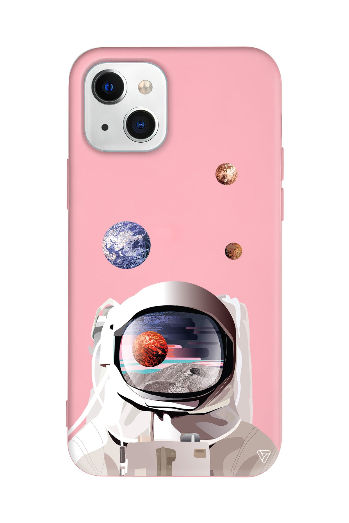 Astronotun Gözünden Lansman Model İçi Kadife Silikon Telefon Kılıfı