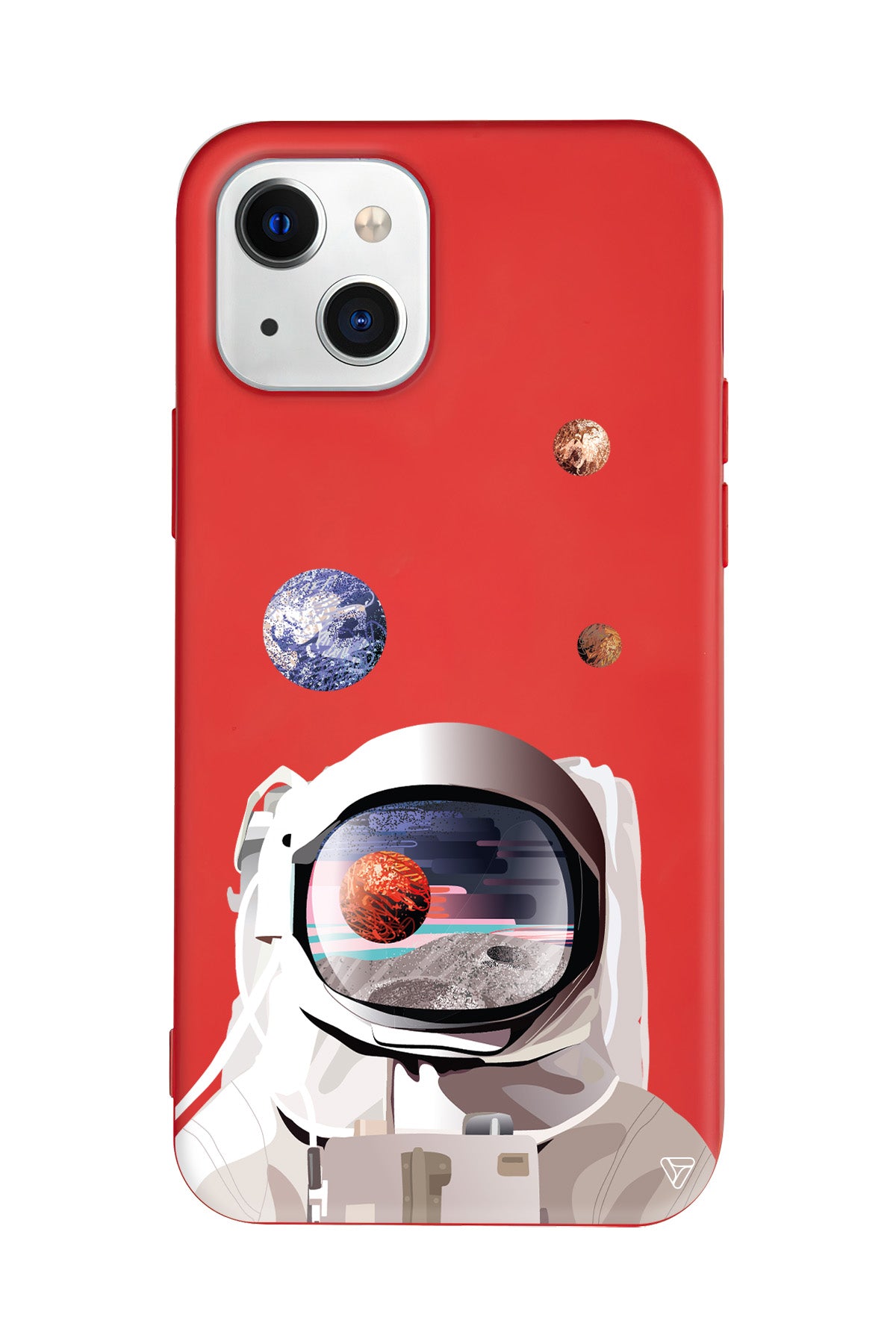 Astronotun Gözünden Lansman Model İçi Kadife Silikon Telefon Kılıfı – Plus Serisine Özel