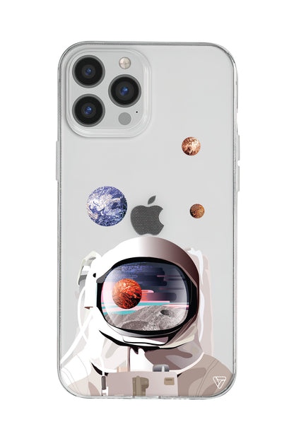 Astronotun Gözünden Lansman Model İçi Kadife Silikon Telefon Kılıfı