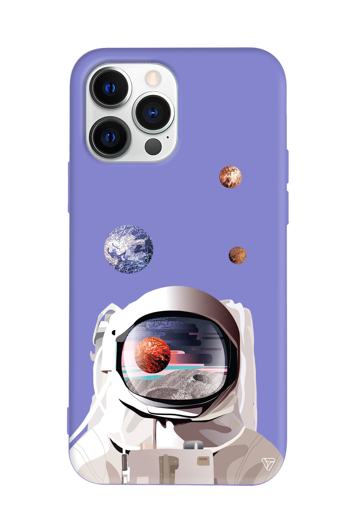 Astronotun Gözünden Lansman Model İçi Kadife Silikon Telefon Kılıfı