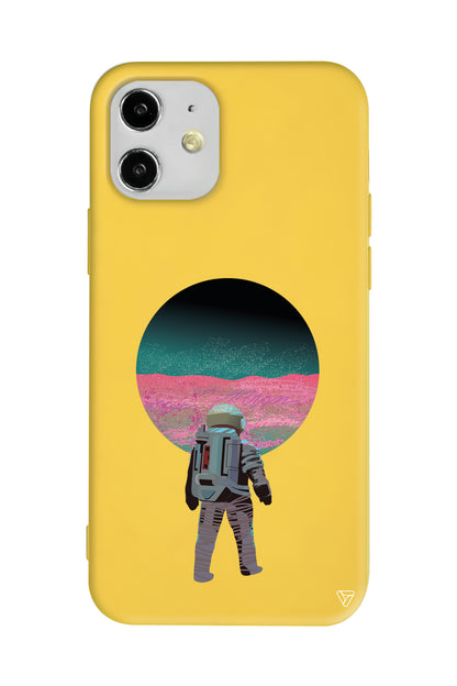 Evden Uzakta Lansman Model İçi Kadife Silikon Telefon Kılıfı