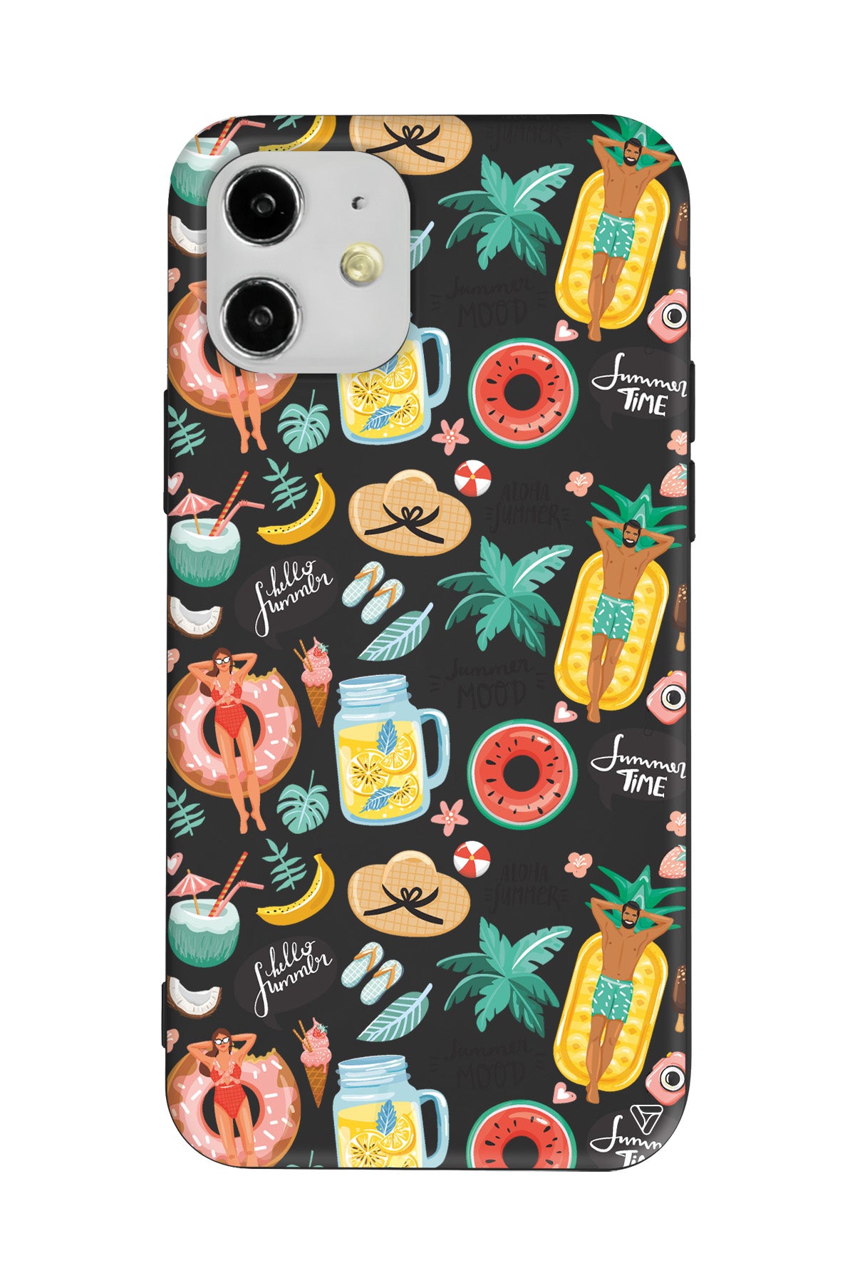 Summer Mood Lansman Model İçi Kadife Silikon Telefon Kılıfı