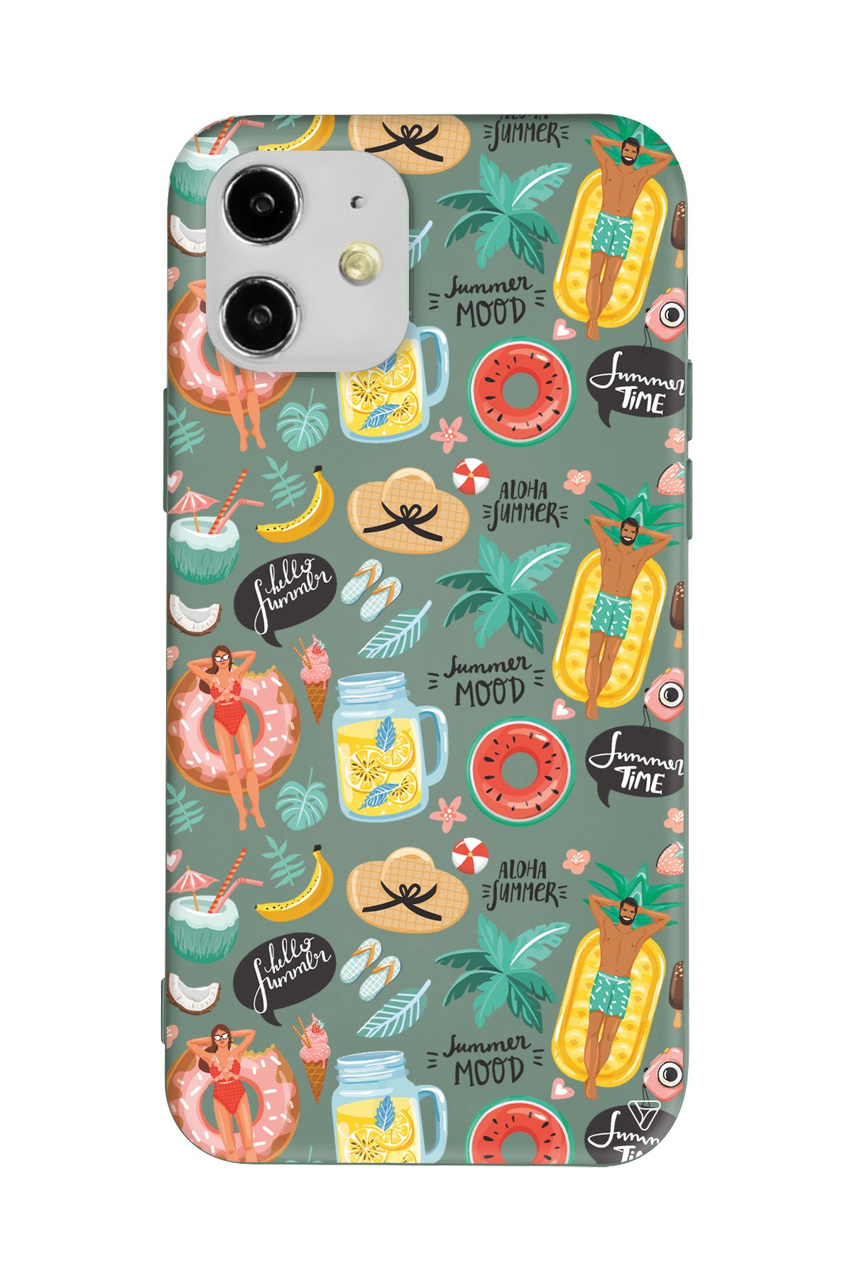 Summer Mood Lansman Model İçi Kadife Silikon Telefon Kılıfı